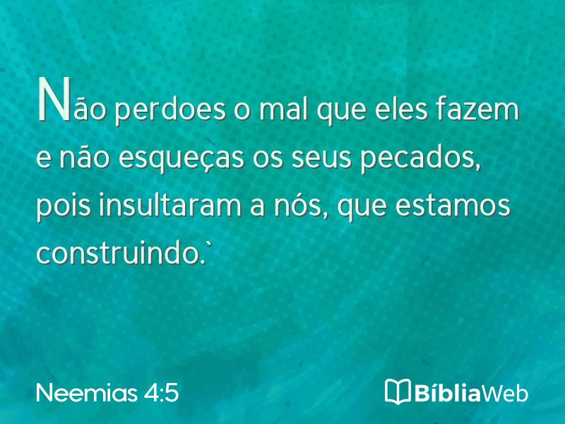 Neemias 4:5 em imagem para compartilhar