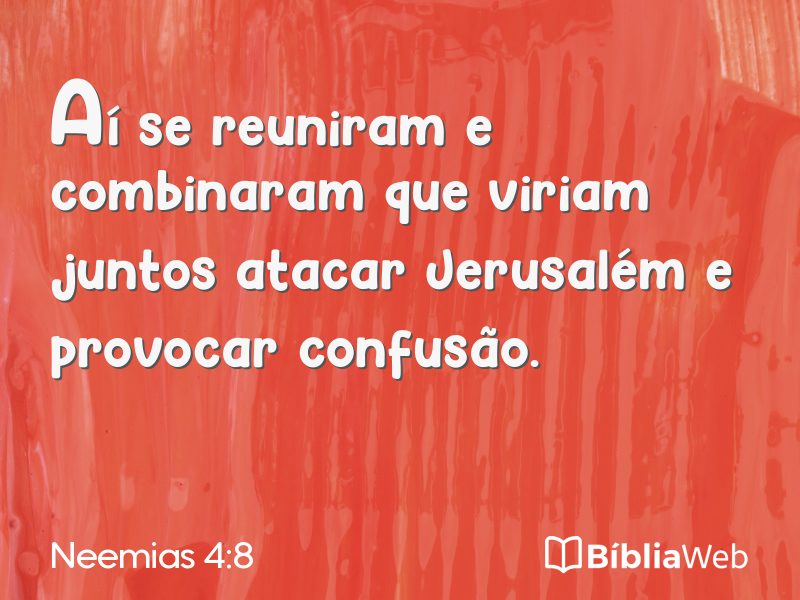 Neemias 4:8 em imagem para compartilhar