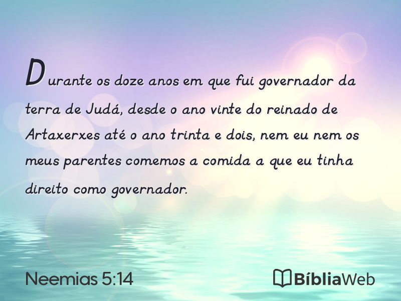Neemias 5:14 em imagem para compartilhar