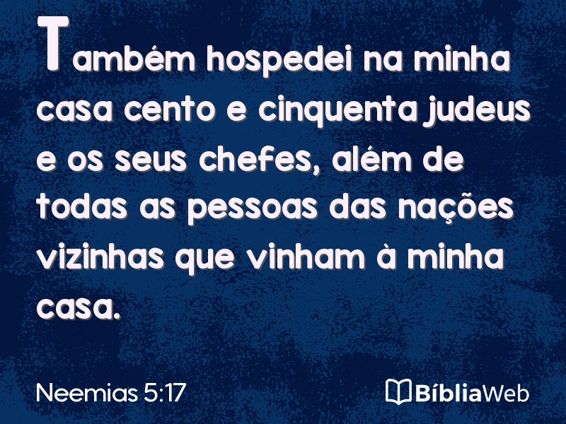 Neemias 5:17 em imagem para compartilhar