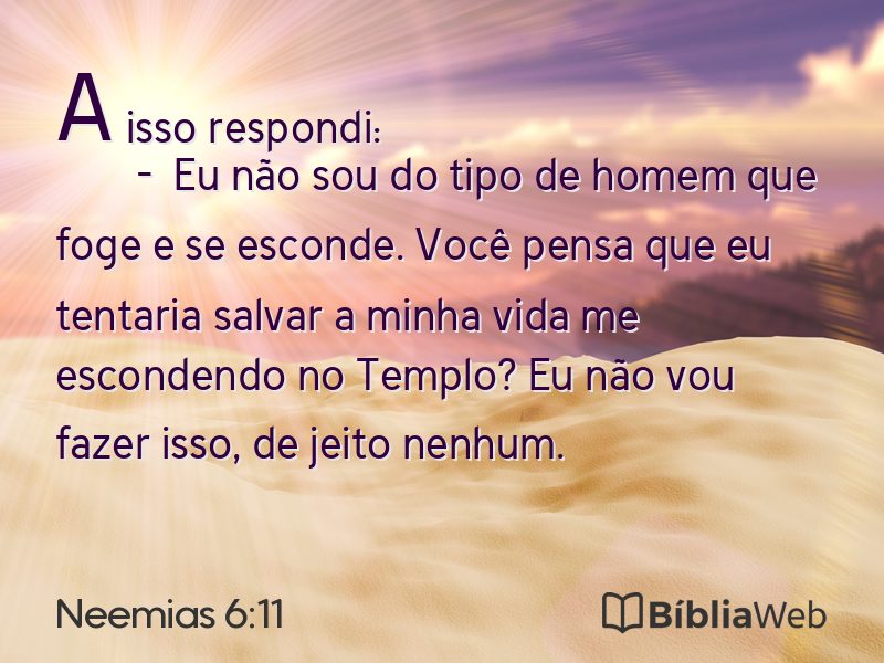 Neemias 6:11 em imagem para compartilhar