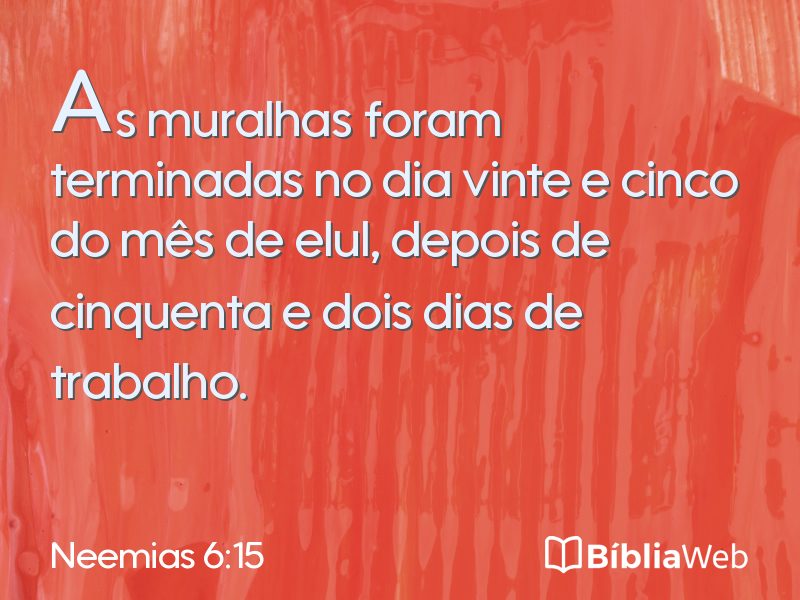 Neemias 6:15 em imagem para compartilhar