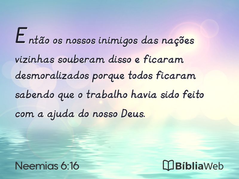 Neemias 6:16 em imagem para compartilhar