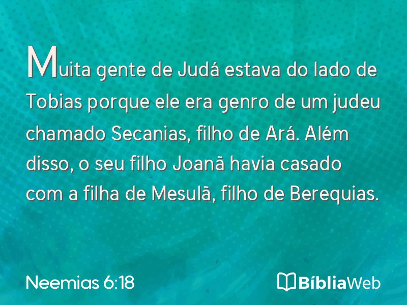 Neemias 6:18 em imagem para compartilhar