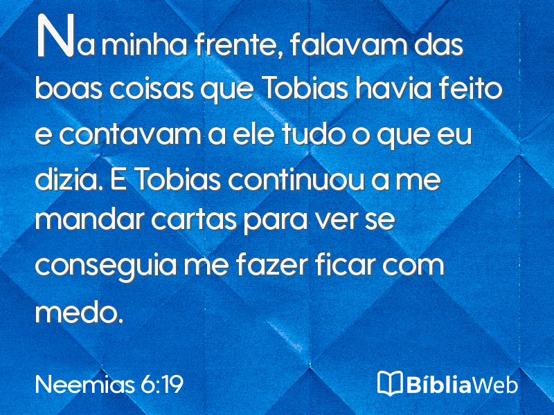 Neemias 6:19 em imagem para compartilhar