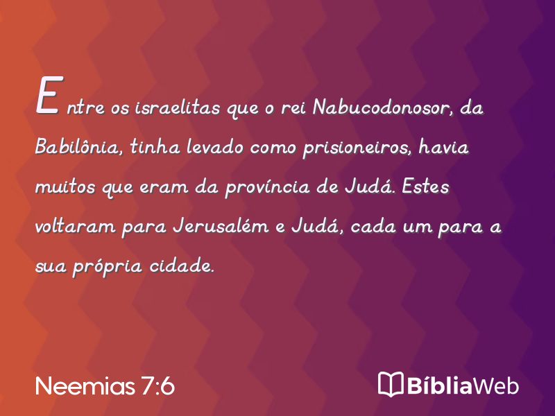Neemias 7:6 em imagem para compartilhar