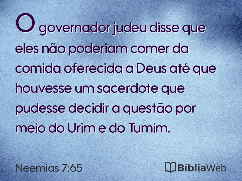 Neemias 7:65 em imagem para compartilhar