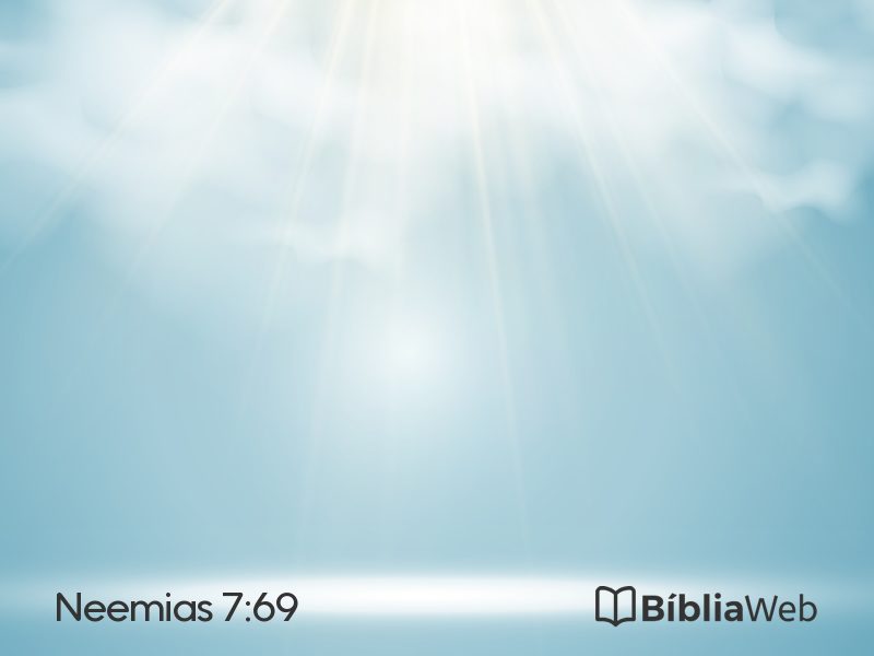 Neemias 7:69 em imagem para compartilhar