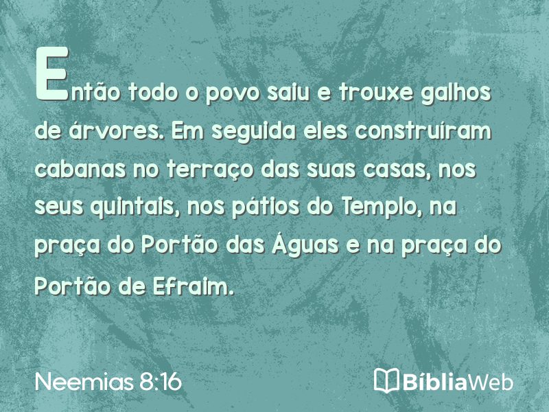 Neemias 8:16 em imagem para compartilhar