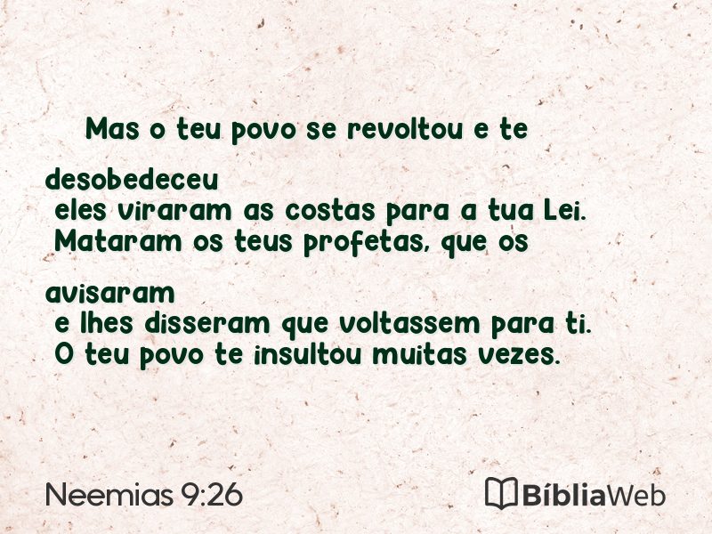 Neemias 9:26 em imagem para compartilhar