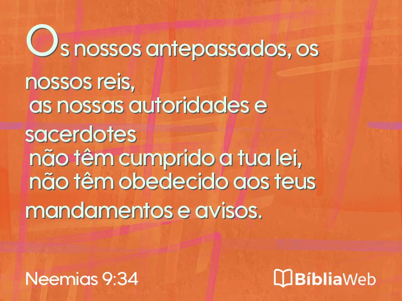 Neemias 9:34 em imagem para compartilhar