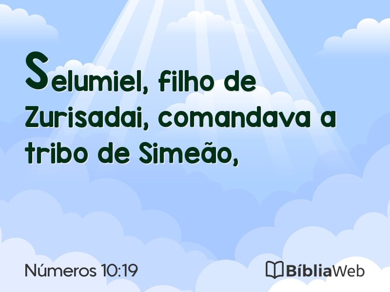 Números 10:19 em imagem para compartilhar