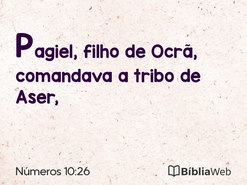 Números 10:26 em imagem para compartilhar
