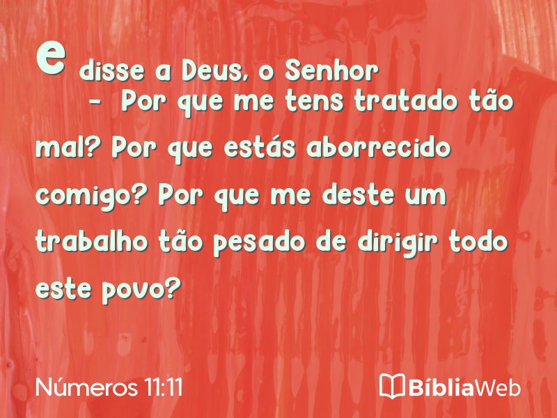 Números 11:11 em imagem para compartilhar