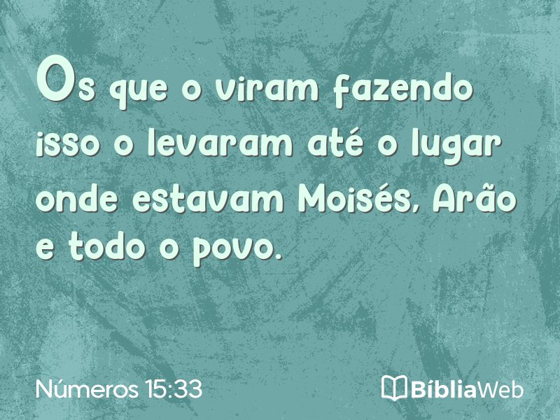 Números 15:33 em imagem para compartilhar