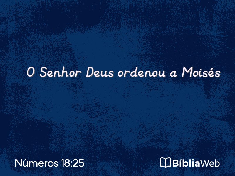 Números 18:25 em imagem para compartilhar