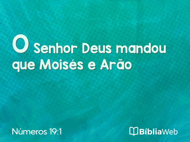 Números 19:1 em imagem para compartilhar