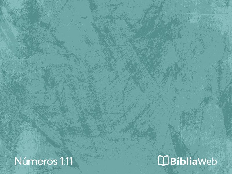 Números 1:11 em imagem para compartilhar