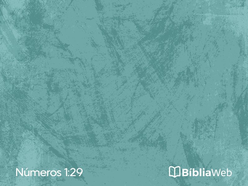 Números 1:29 em imagem para compartilhar