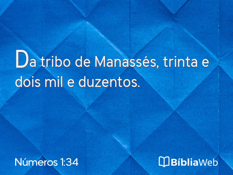 Números 1:34 em imagem para compartilhar