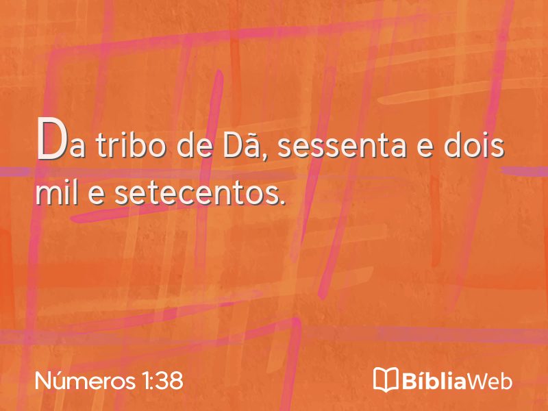 Números 1:38 em imagem para compartilhar