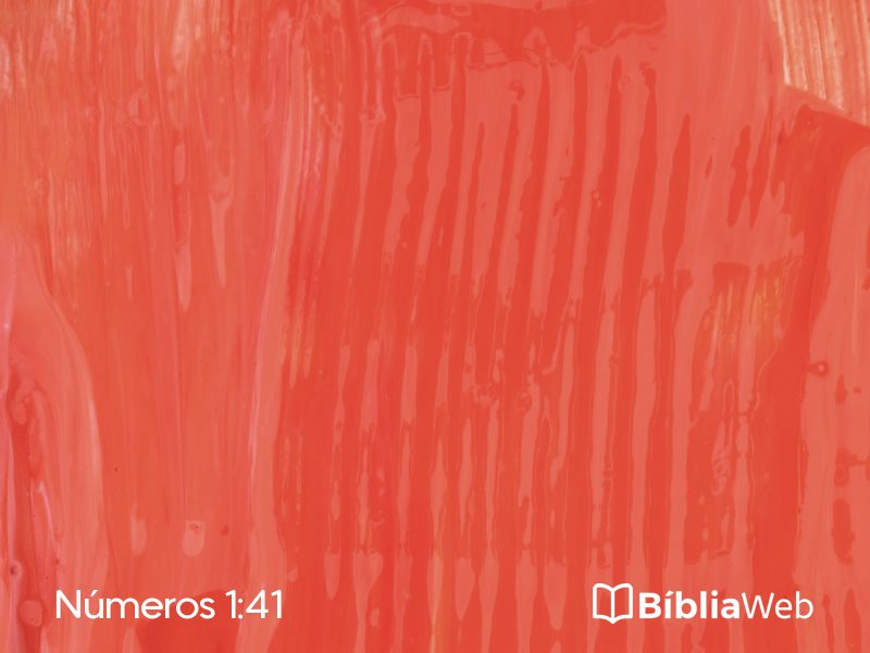 Números 1:41 em imagem para compartilhar