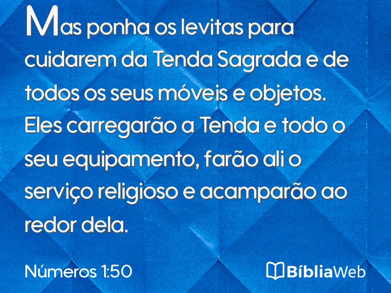 Números 1:50 em imagem para compartilhar