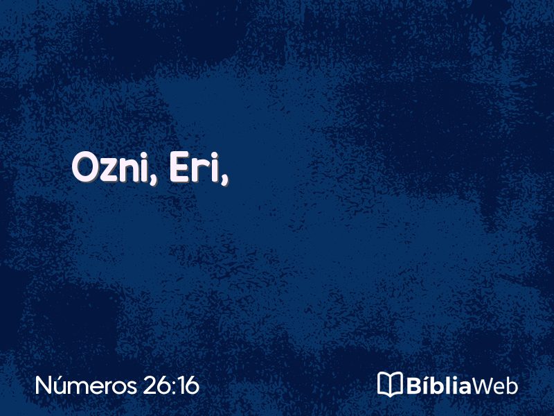 Números 26:16 em imagem para compartilhar