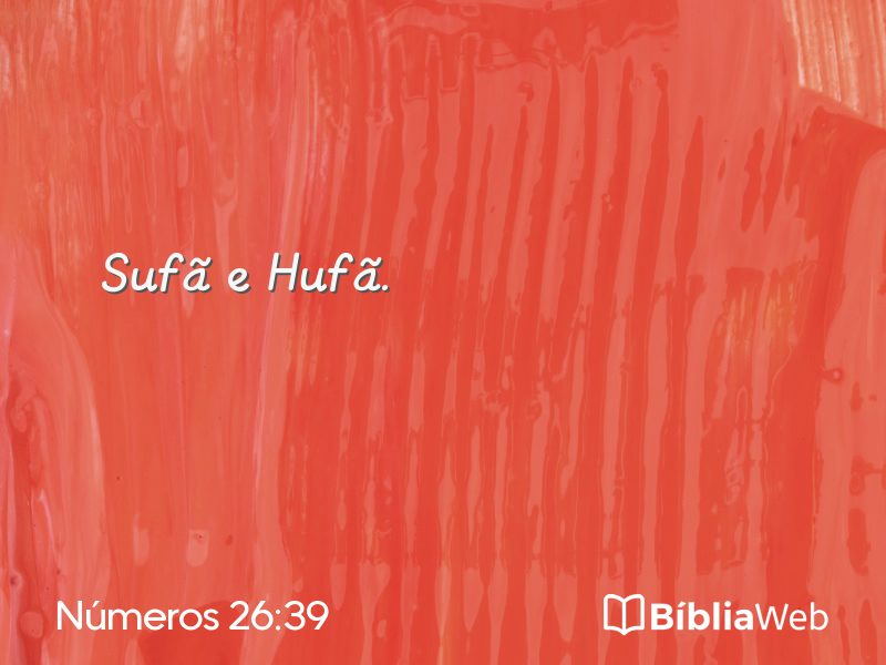 Números 26:39 em imagem para compartilhar