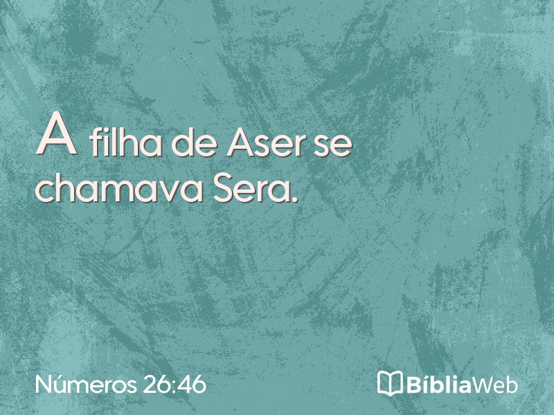 Números 26:46 em imagem para compartilhar