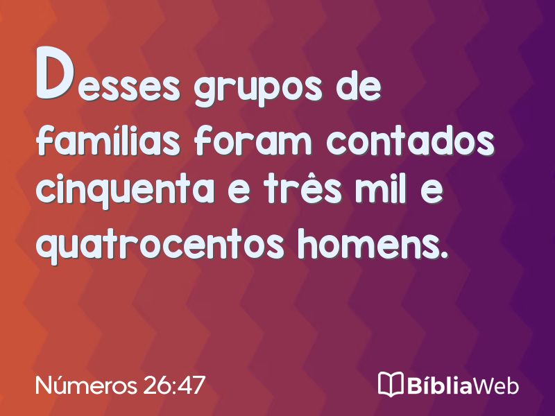 Números 26:47 em imagem para compartilhar