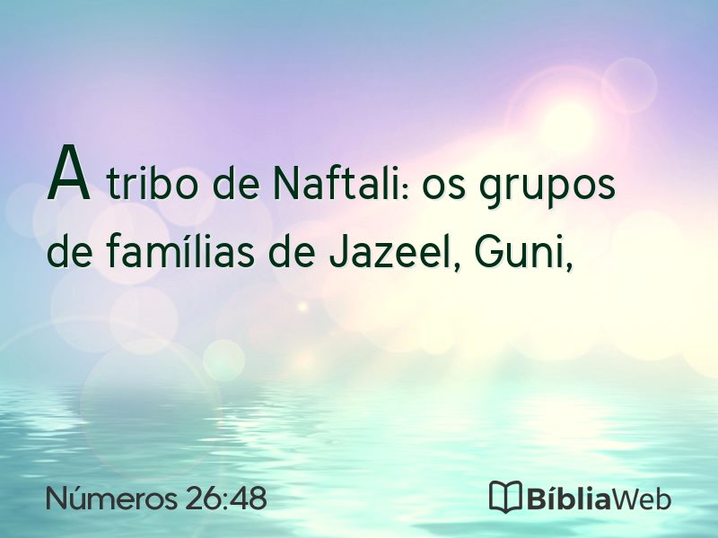 Números 26:48 em imagem para compartilhar