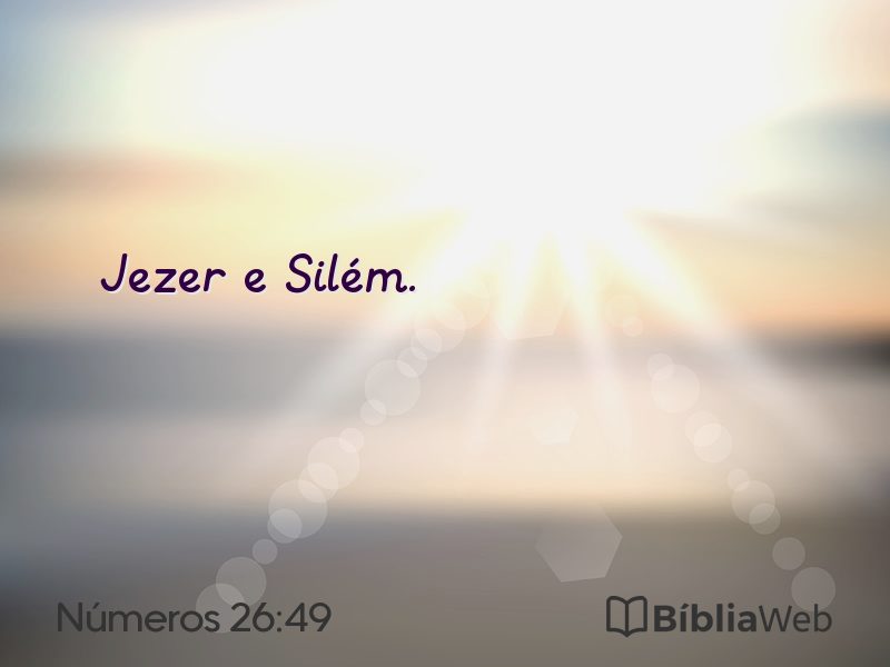 Números 26:49 em imagem para compartilhar