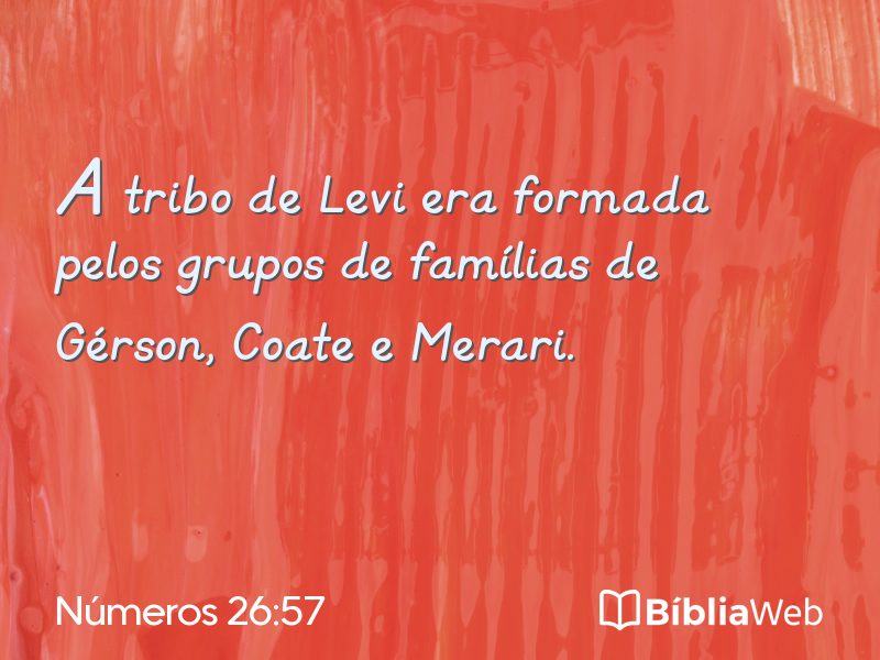 Números 26:57 em imagem para compartilhar