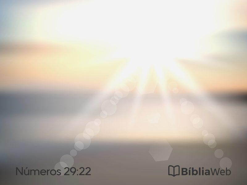 Números 29:22 em imagem para compartilhar