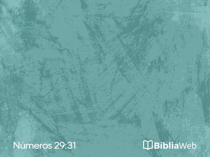 Números 29:31 em imagem para compartilhar