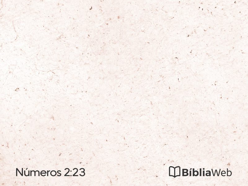 Números 2:23 em imagem para compartilhar