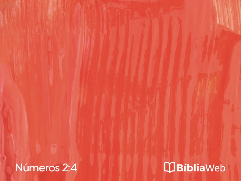 Números 2:4 em imagem para compartilhar