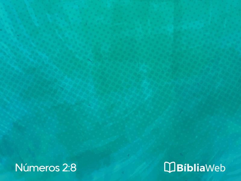 Números 2:8 em imagem para compartilhar