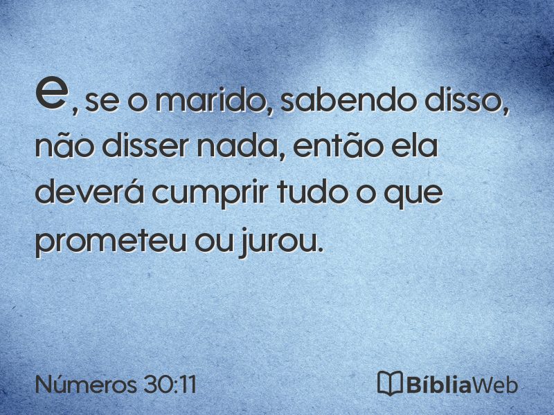 Números 30:11 em imagem para compartilhar