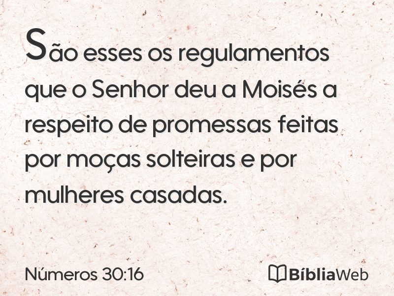 Números 30:16 em imagem para compartilhar