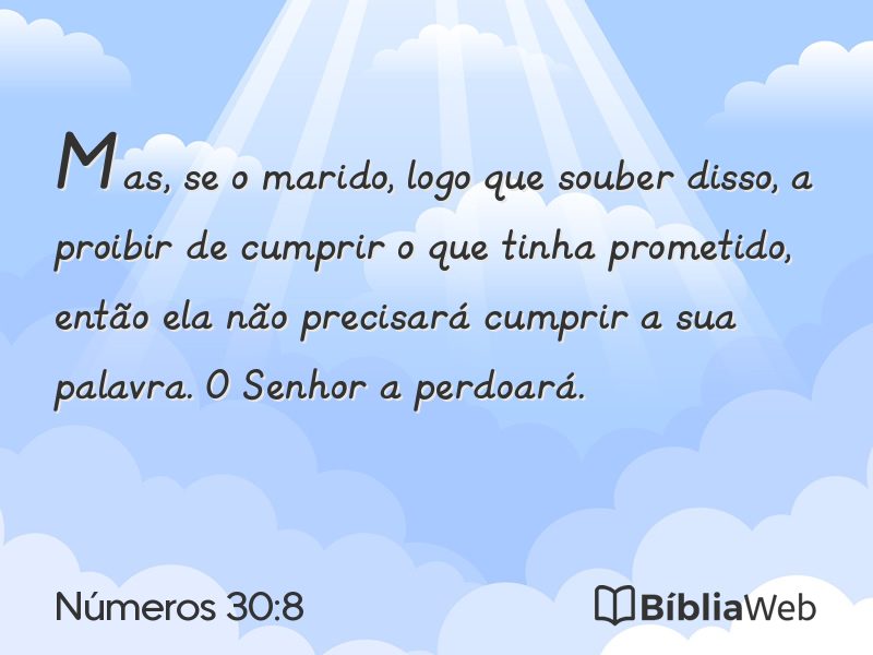 Números 30:8 em imagem para compartilhar