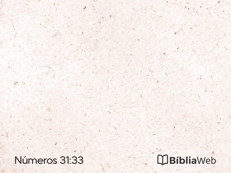 Números 31:33 em imagem para compartilhar