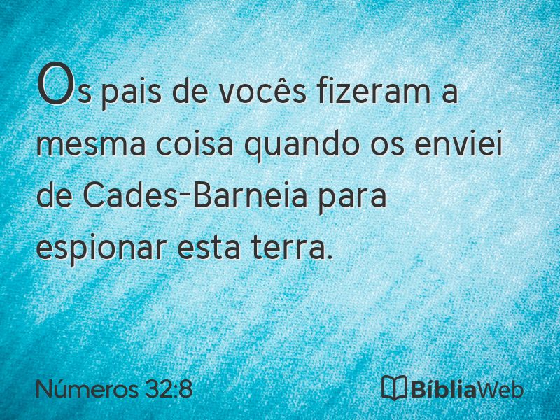 Números 32:8 em imagem para compartilhar