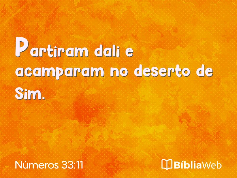 Números 33:11 em imagem para compartilhar