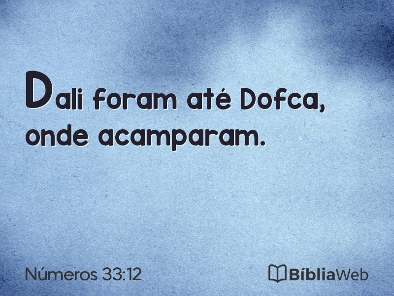 Números 33:12 em imagem para compartilhar