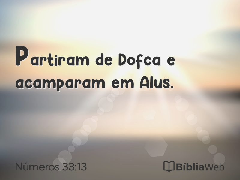 Números 33:13 em imagem para compartilhar