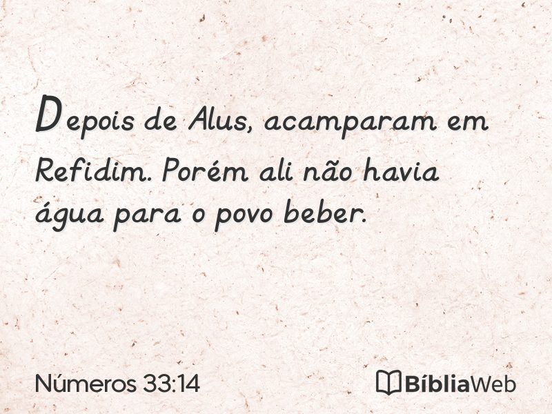 Números 33:14 em imagem para compartilhar