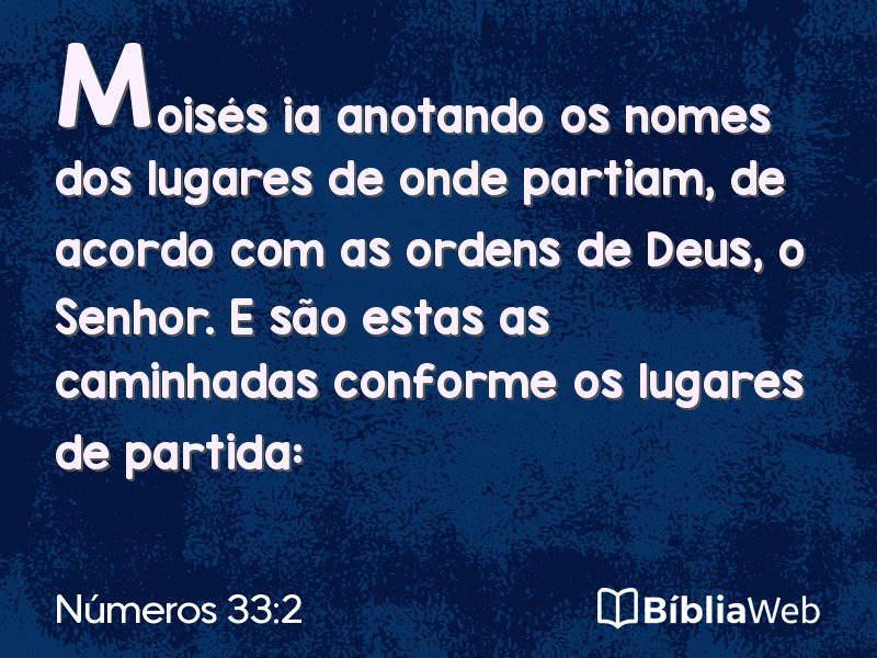 Números 33:2 em imagem para compartilhar