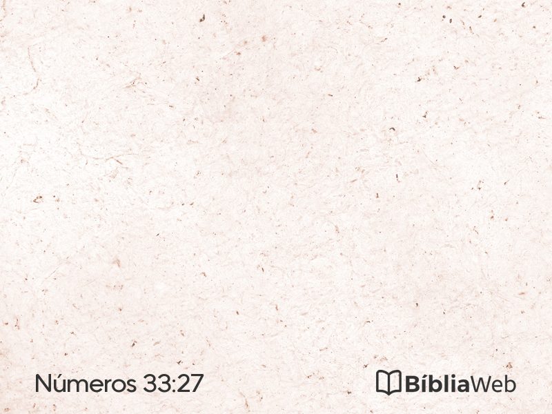 Números 33:27 em imagem para compartilhar